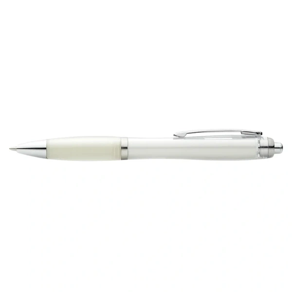 Full Colour Nash Ballpoint Pen - Transparent White 